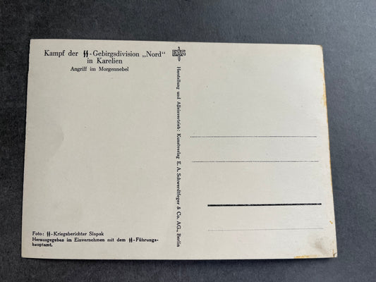WW2 Tysk Waffen-SS Postkort. Original.