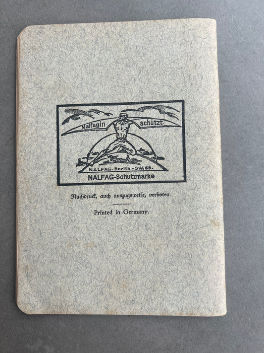WW2 Tysk Heer Gasmaske "Brugsvejledning" på 52 sider. Fra 1942. Ses ikke tit. Original.