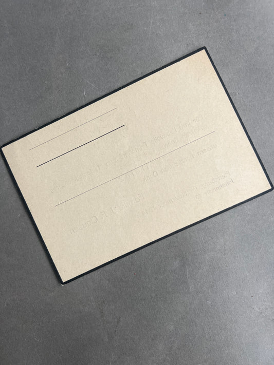 WW2 Tysk "Heldentod" Begravelseskort fra Flensburg. Efternavn "Clausen". Postkort størrelse. Original.