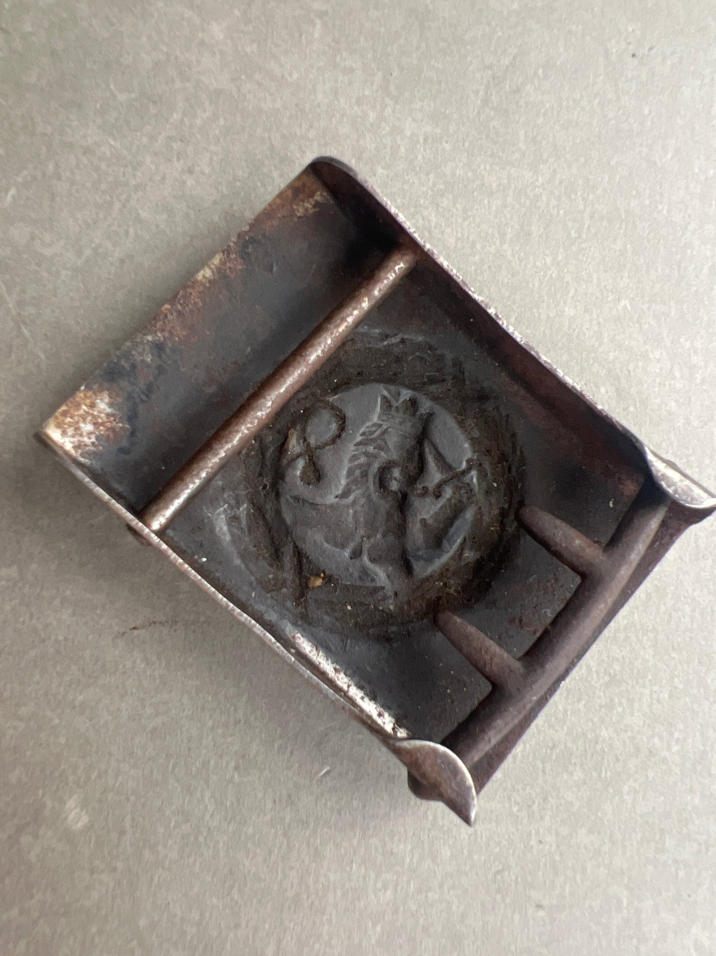 WW2 Finsk Bæltespænde. Også brugt af de danske Finlandsfrivillige. Original.