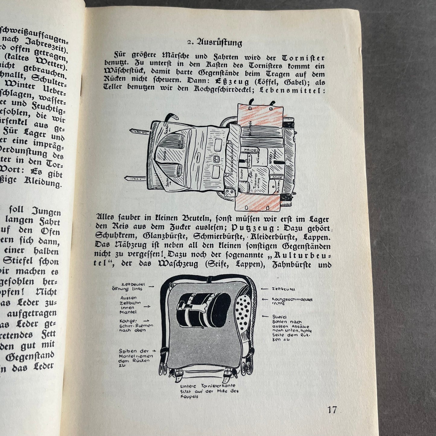 WW2 Tysk Tidlig HJ Instruktionsbog. Fra 1933. Sjælden. Original.