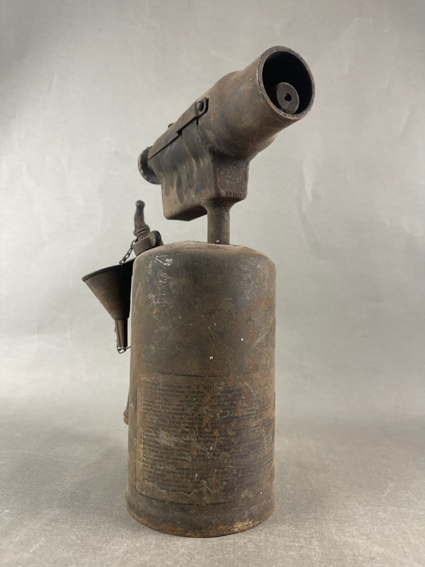 WW2 Tysk Heer "K5512" Heizlampe/Blæselampe. F.eks. brugt til opstart af panzer ved frost. Original.