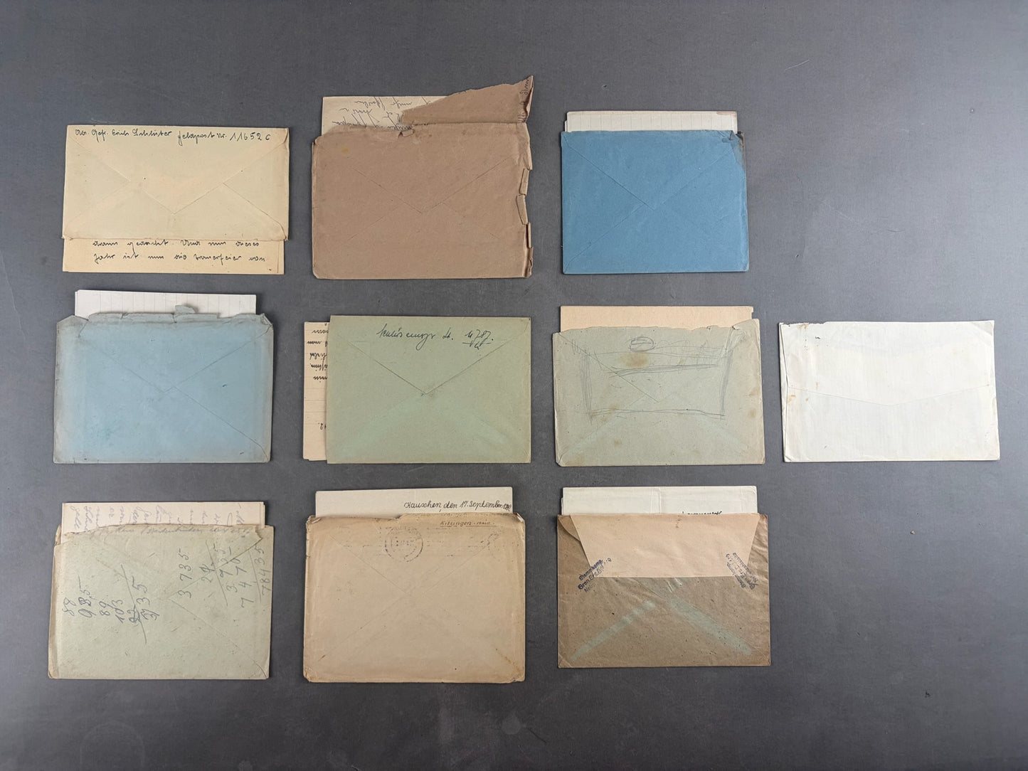 WW2 Tysk Feldpost Lot. 10 Stk. Original.