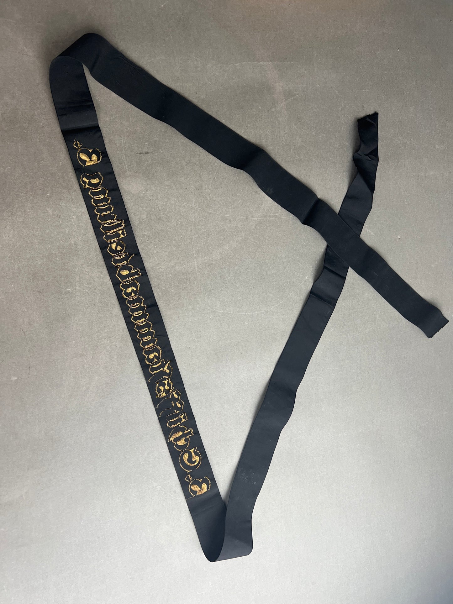 WW2 Tysk Kriegsmarine Matros Huebånd "3. Schiffsstammabteilung 3.". Original.