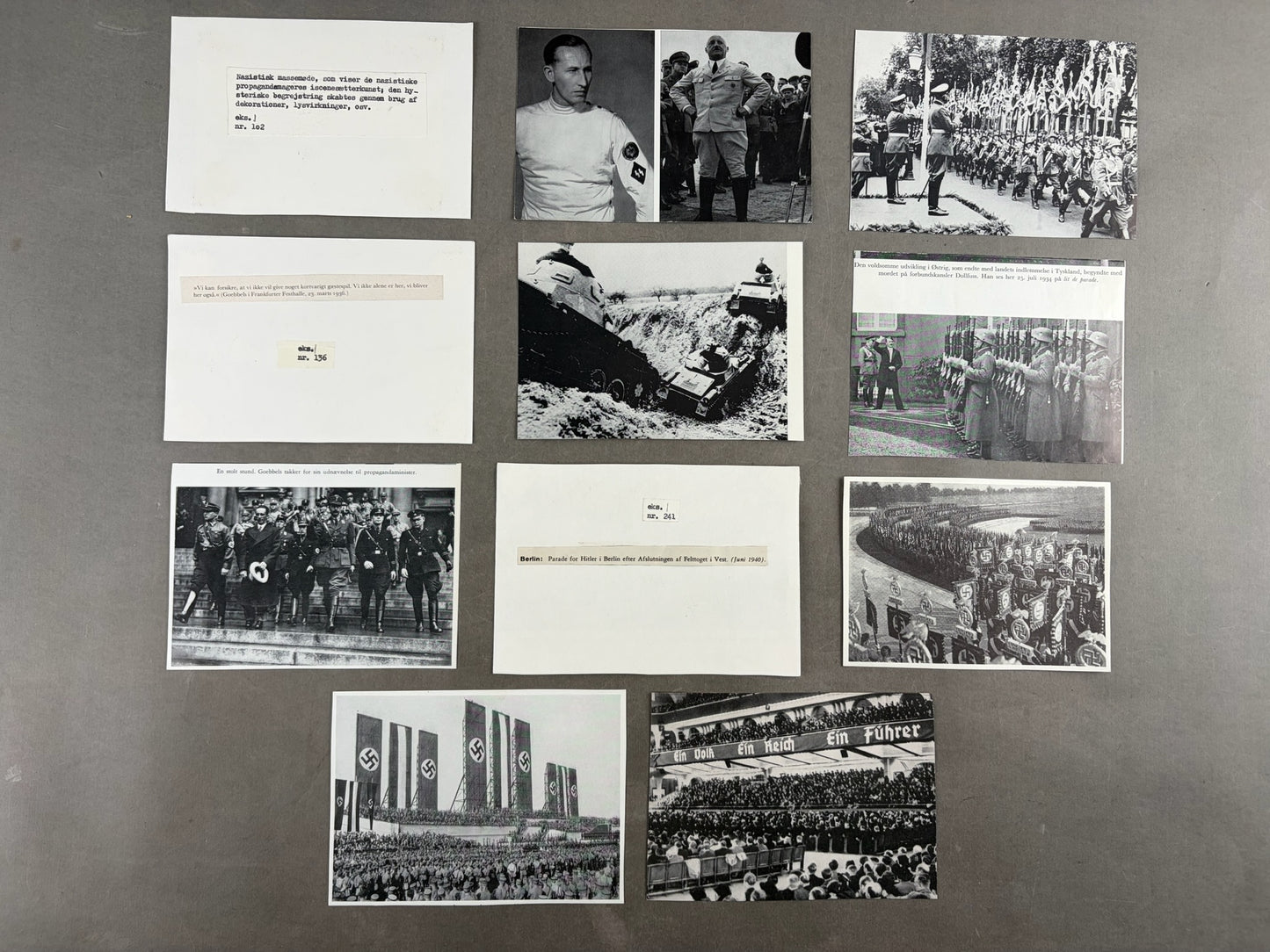 WW2 Tysk Lot af billeder i Postkort-størrelse. Genoptryk.