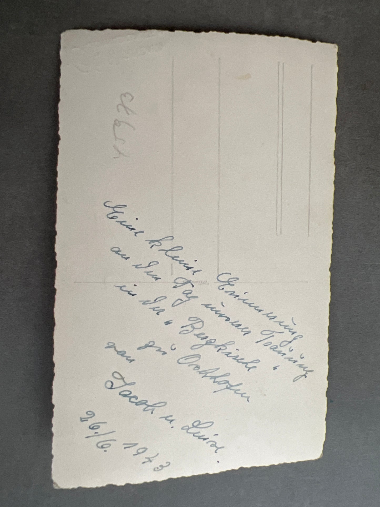 WW2 Tysk Wehrmacht Foto-Postkort. Original.
