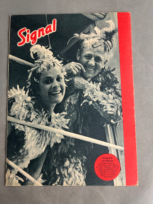 WW2 Tysk/Dansk Signal Blad. Original.