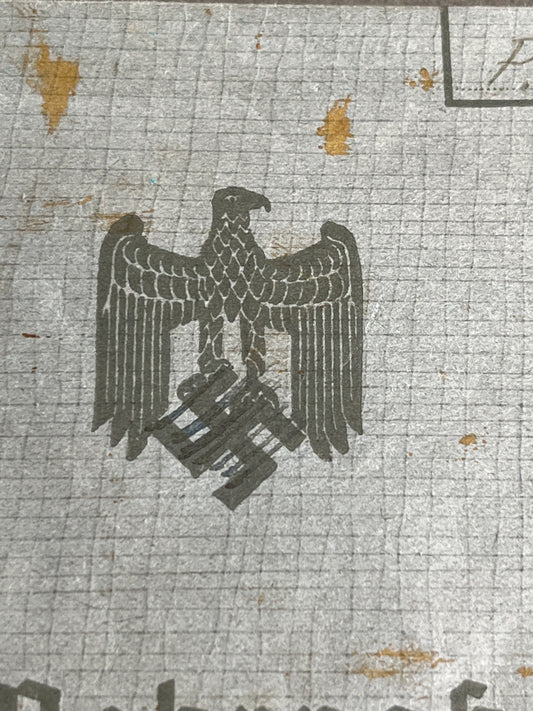 WW2 Tysk Wehrpass. Fra Flensburg med dansk efternavn "Petersen". Original.