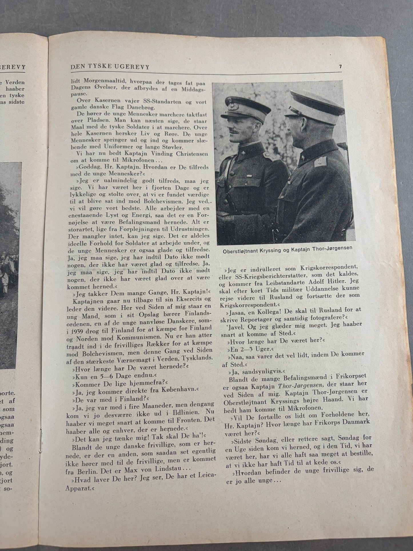 WW2 Dansk Nazistisk "Den Tyske Ugerevy" Blad. Original.
