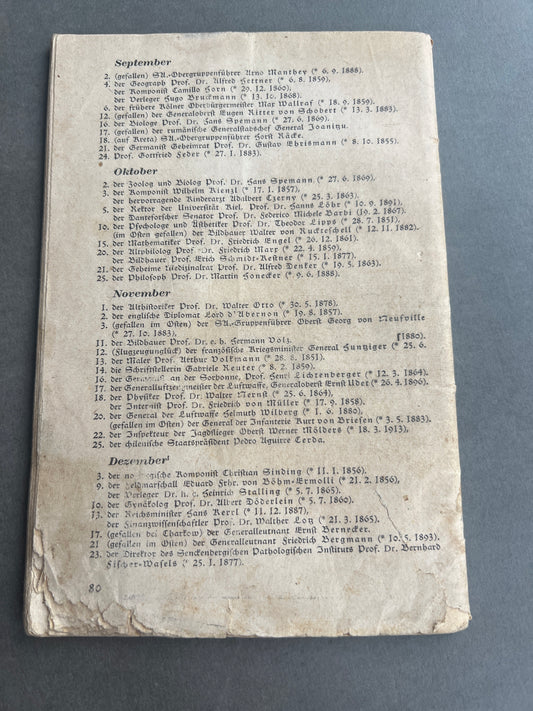 WW2 Tysk Bog fra 1941. Original.