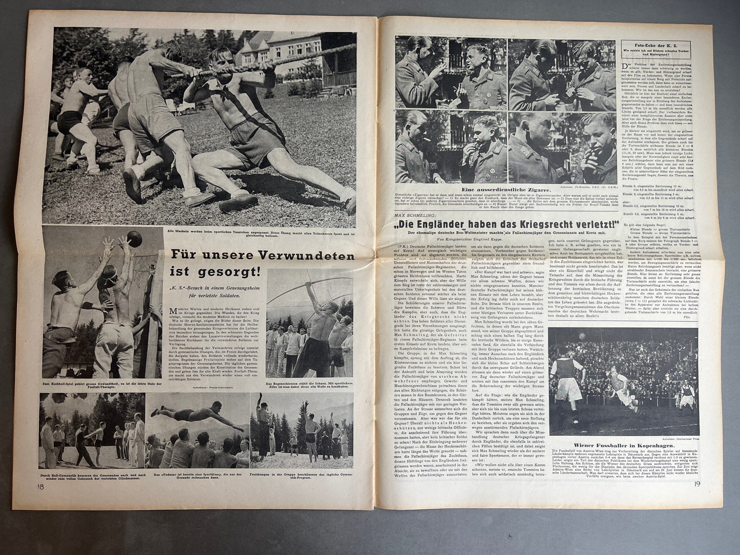 WW2 Tysk/Dansk "Kopenhagener Zeitung" Avis. Original. Original.