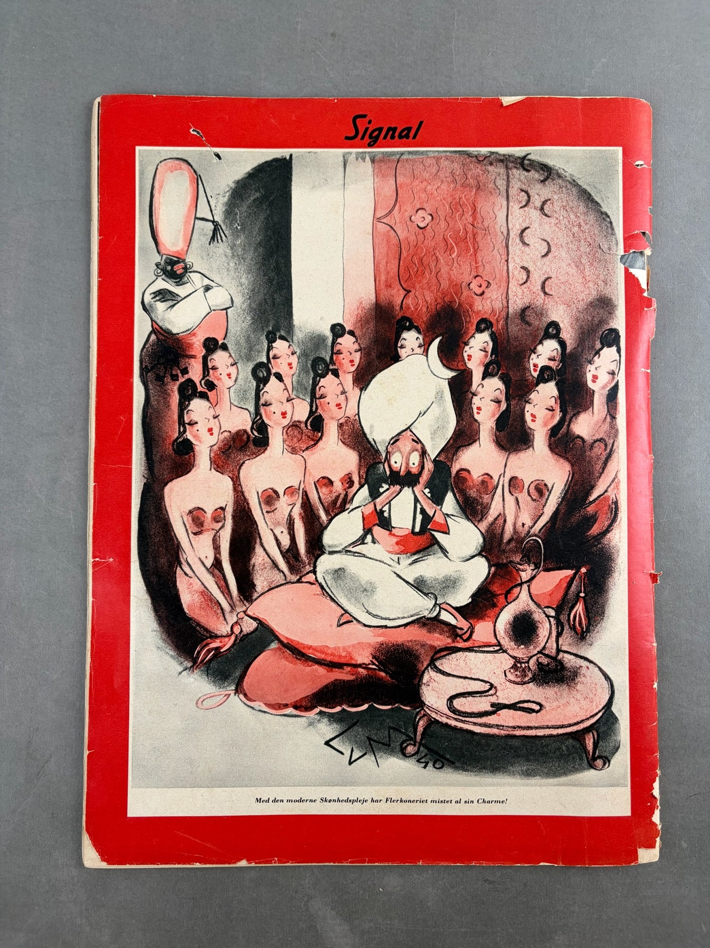 WW2 Tysk Signal Blad. Original.