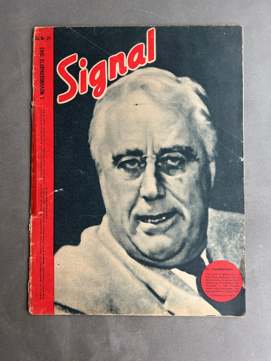 WW2 Tysk/Dansk Signal Blad. Original.