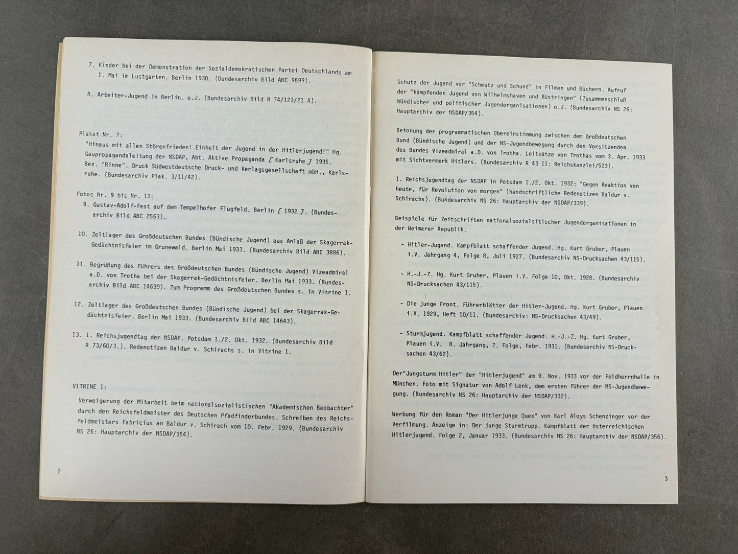Tysk "Jugend im NS-Staat" fra 1982. Original.