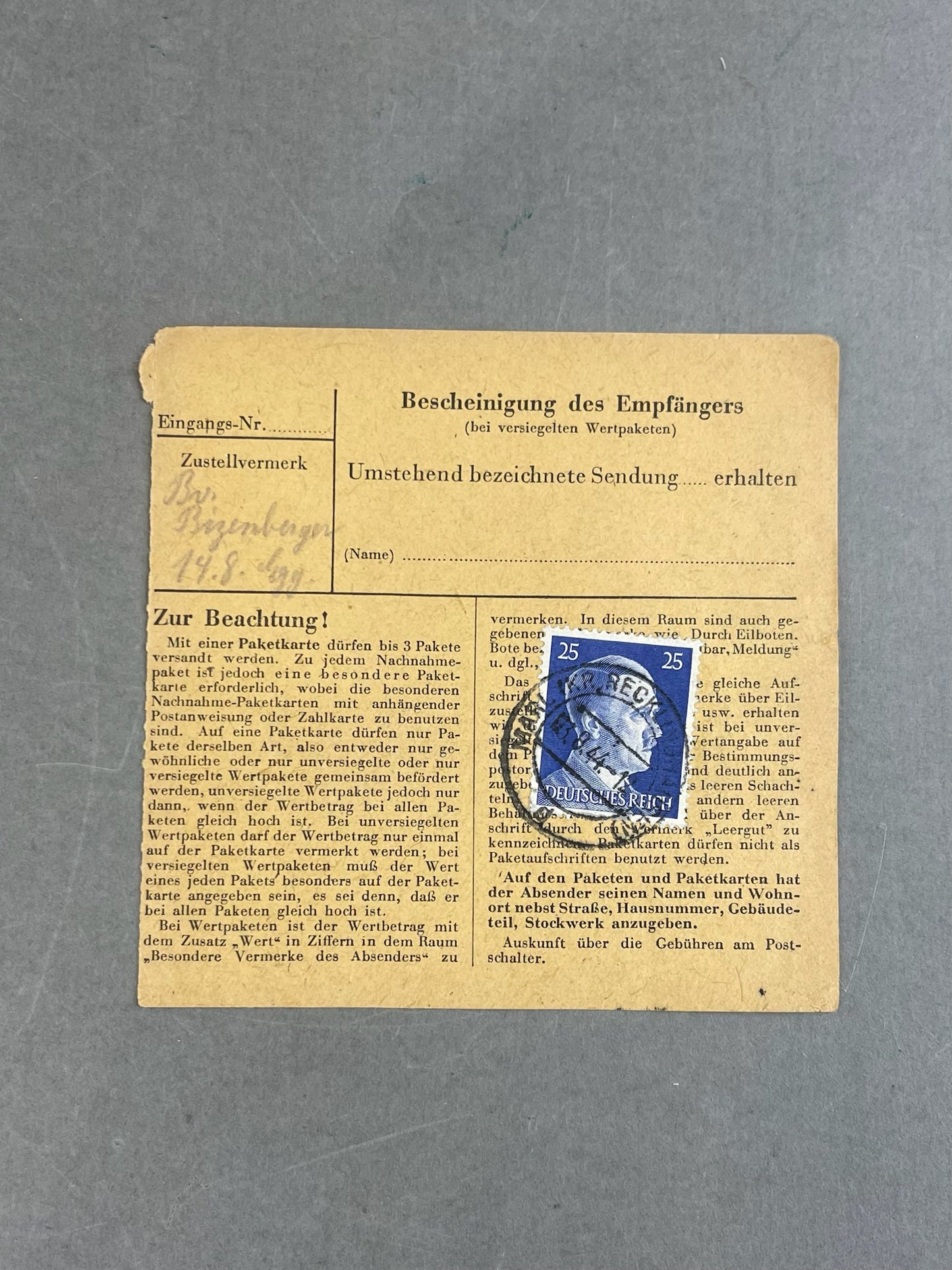 WW2 Frimærke. Original.