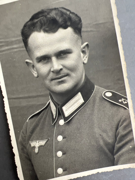 WW2 Tysk Wehrmacht Foto-Postkort. Original.