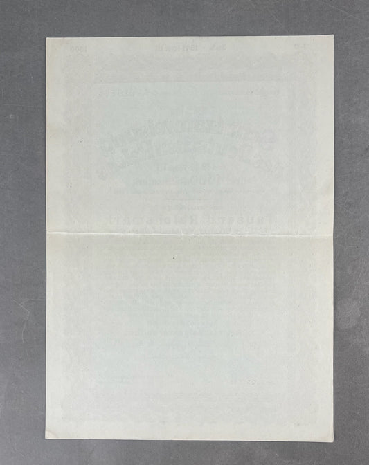WW2 Tysk Stor Statsobligation "Schatzanweisung" på 1000 Reichsmark. Sjælden. Original.