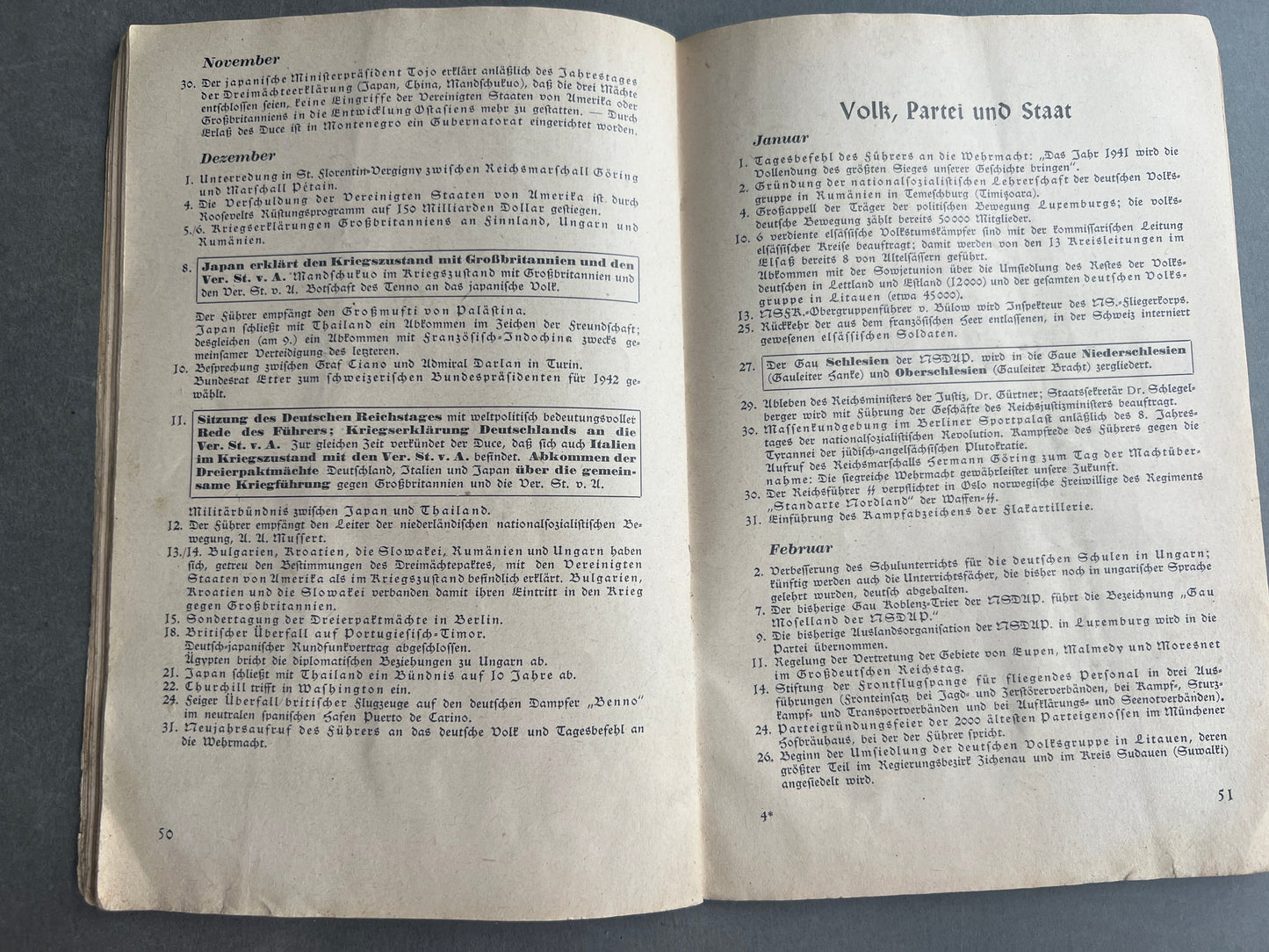 WW2 Tysk Bog fra 1941. Original.