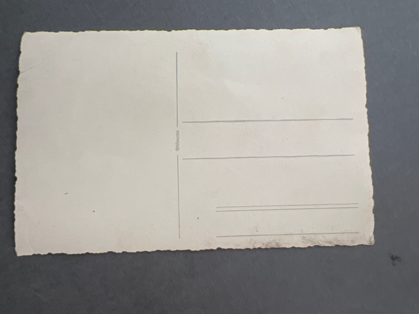 WW2 Tysk Wehrmacht Foto-postkort. Med medalje. Original.