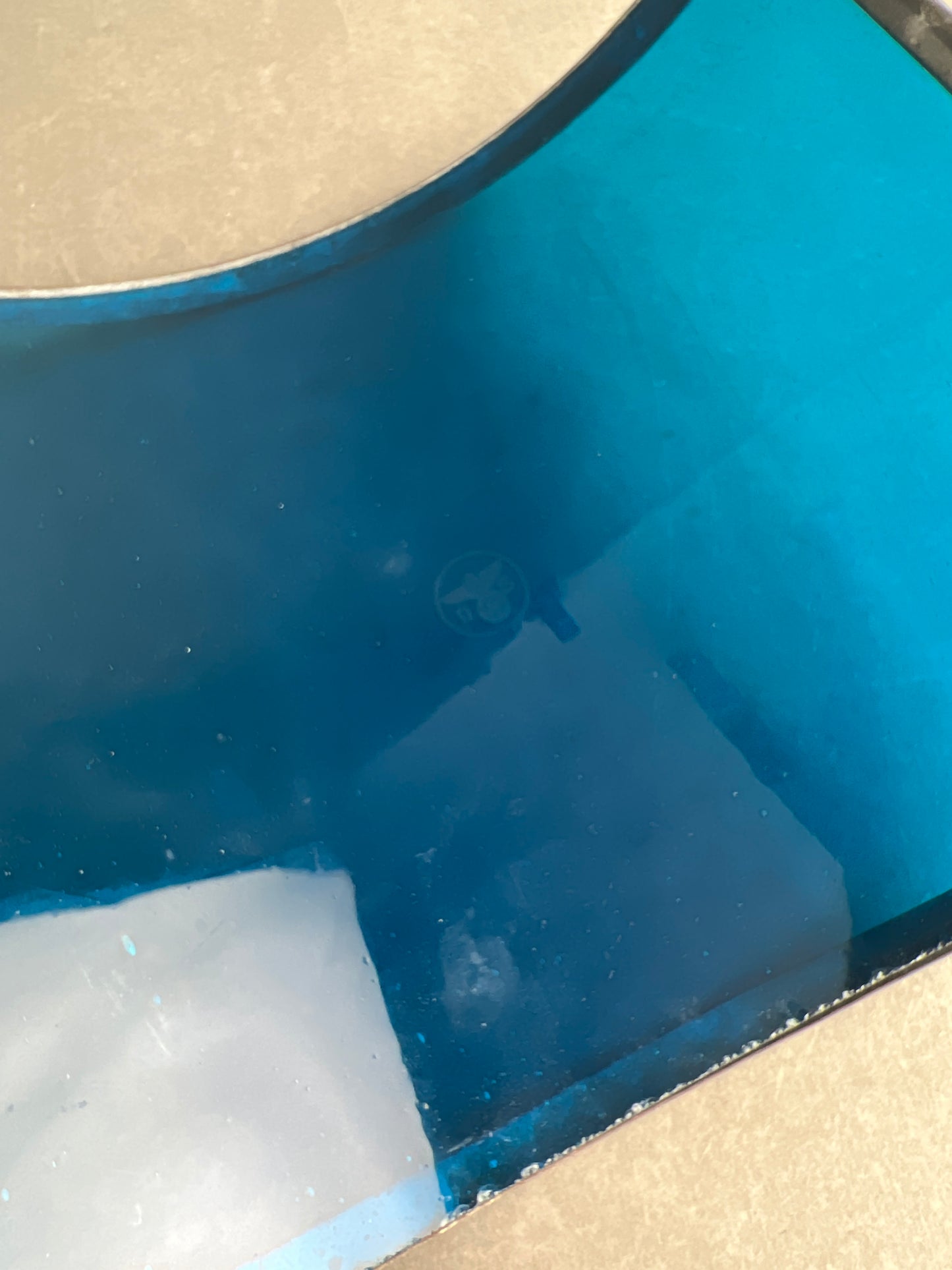 WW2 Tysk "Deutsche Strassenbahn" (Sporvogn) Lygte/Signal glas. Med ørn. A4-størrelse. Original.