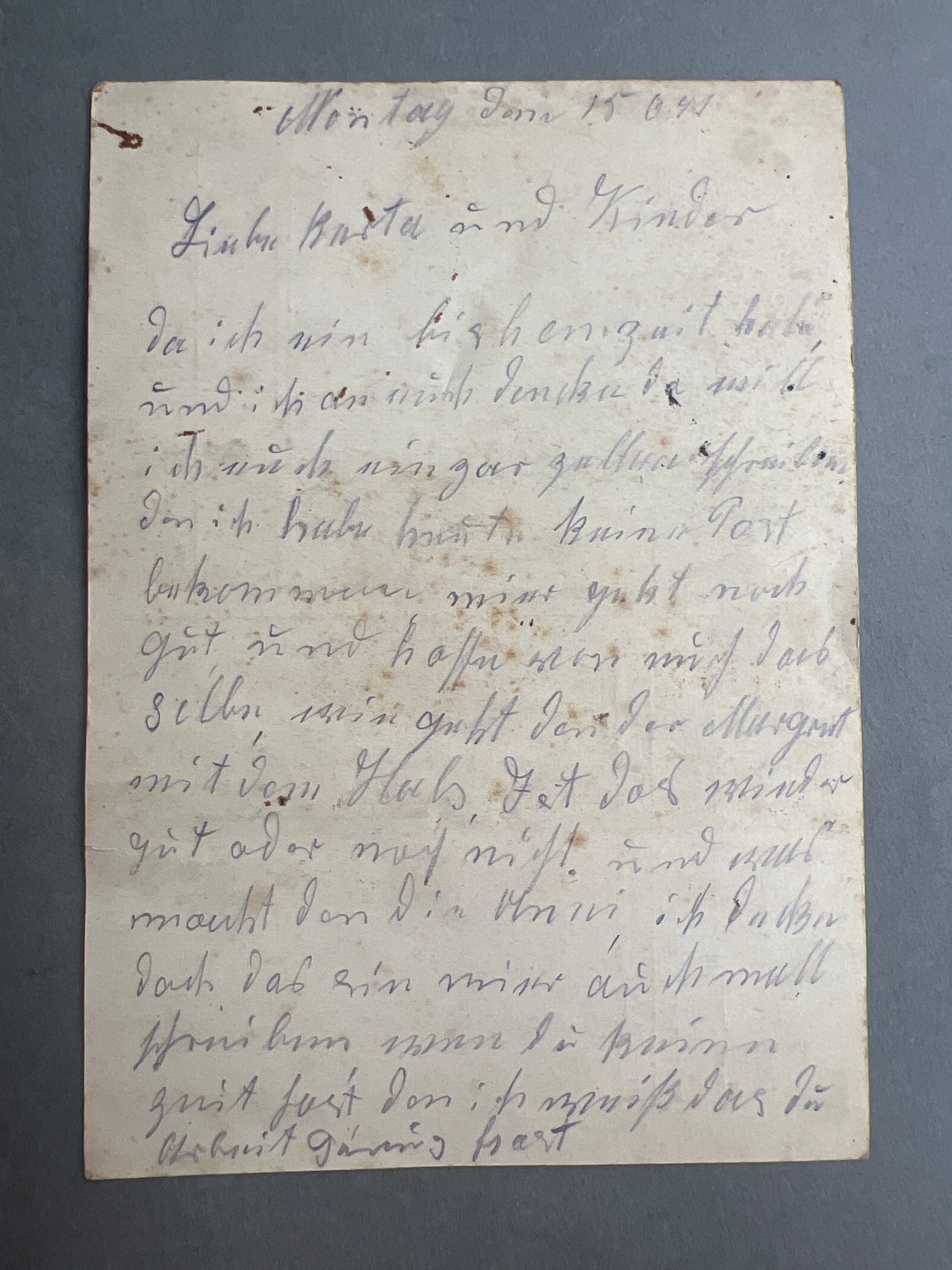 WW2 Tysk Feldpost. Original.