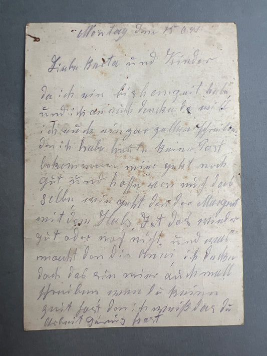 WW2 Tysk Feldpost. Original.