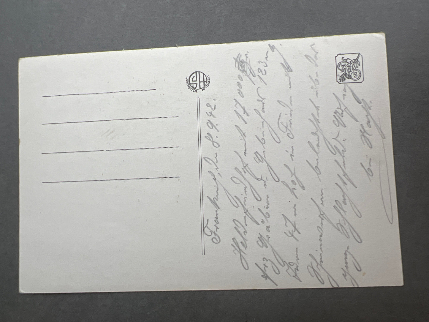 WW2 Fransk/Tysk Postkort. Original.