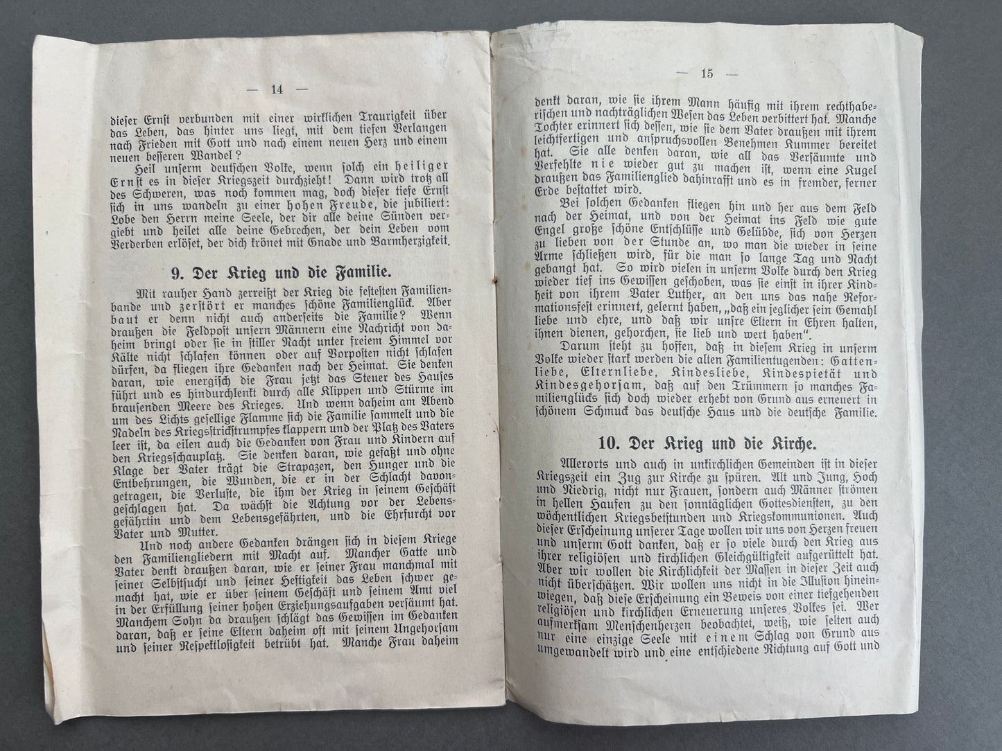 WW1 Tysk Hæfte. Original.