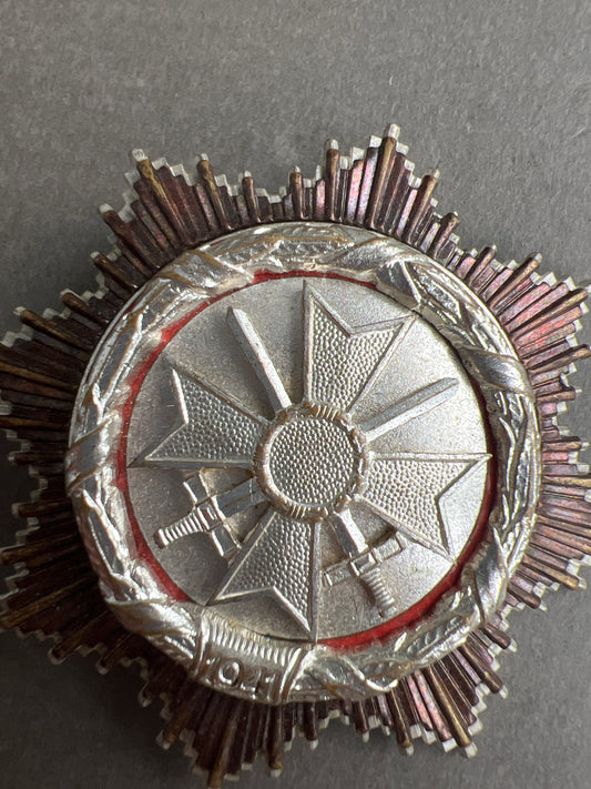 WW2 Tysk DKiS (Deutsches Kreuz in Silber) 1957-model. Original.