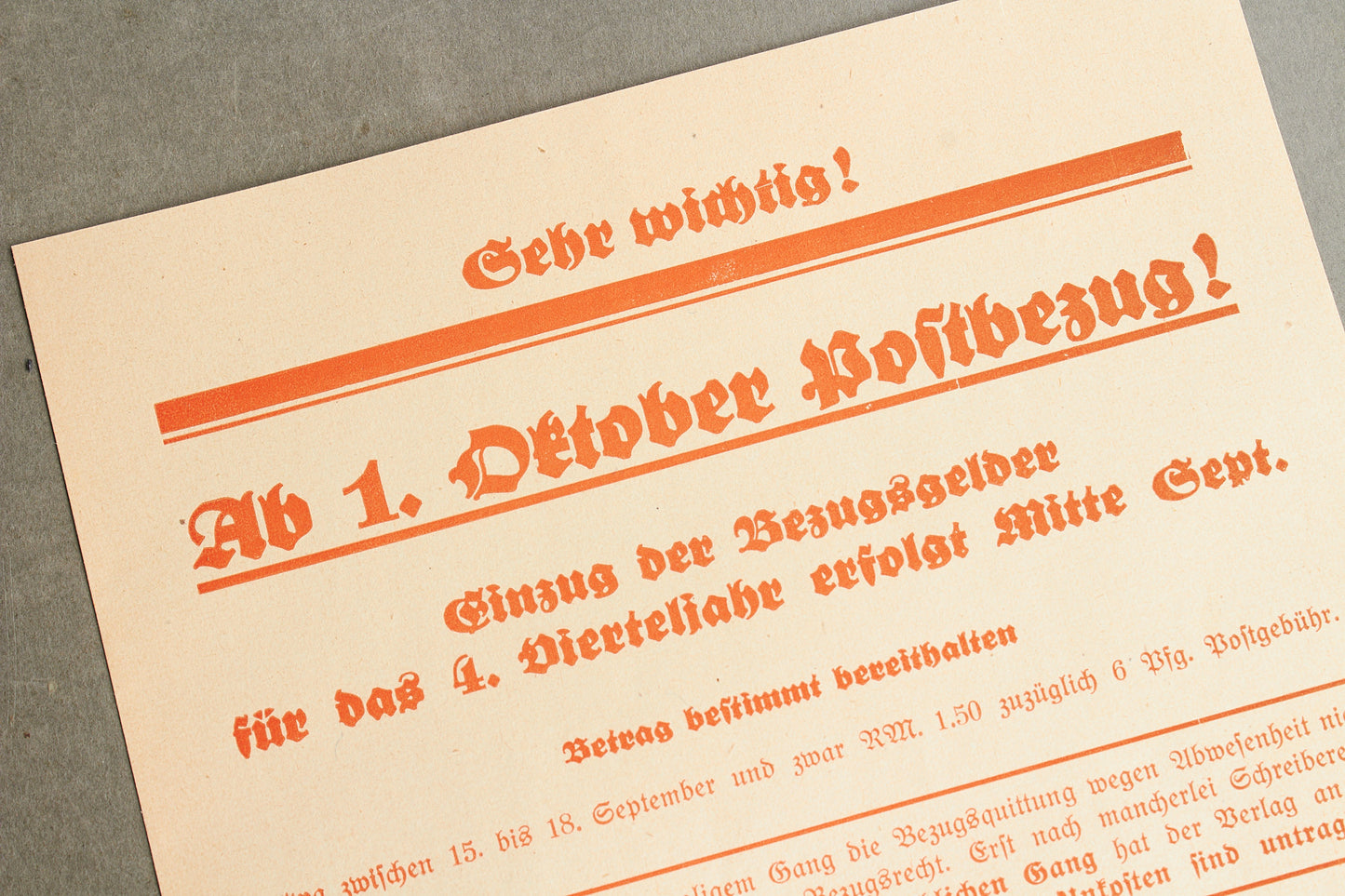 WW2 Tysk NSDAP / HJ Blad. Original.
