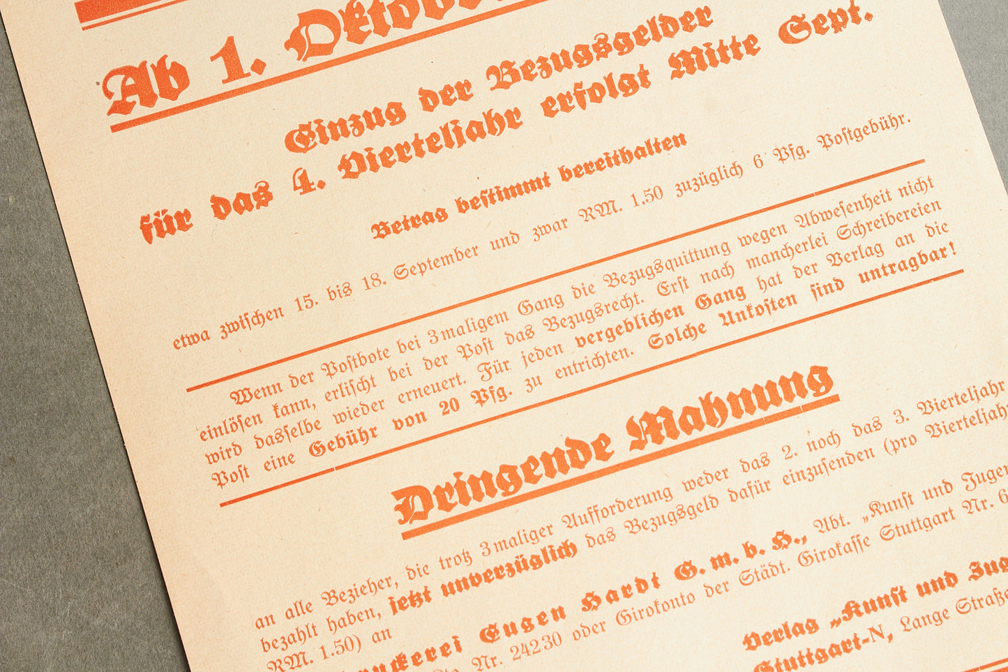 WW2 Tysk NSDAP / HJ Blad. Original.