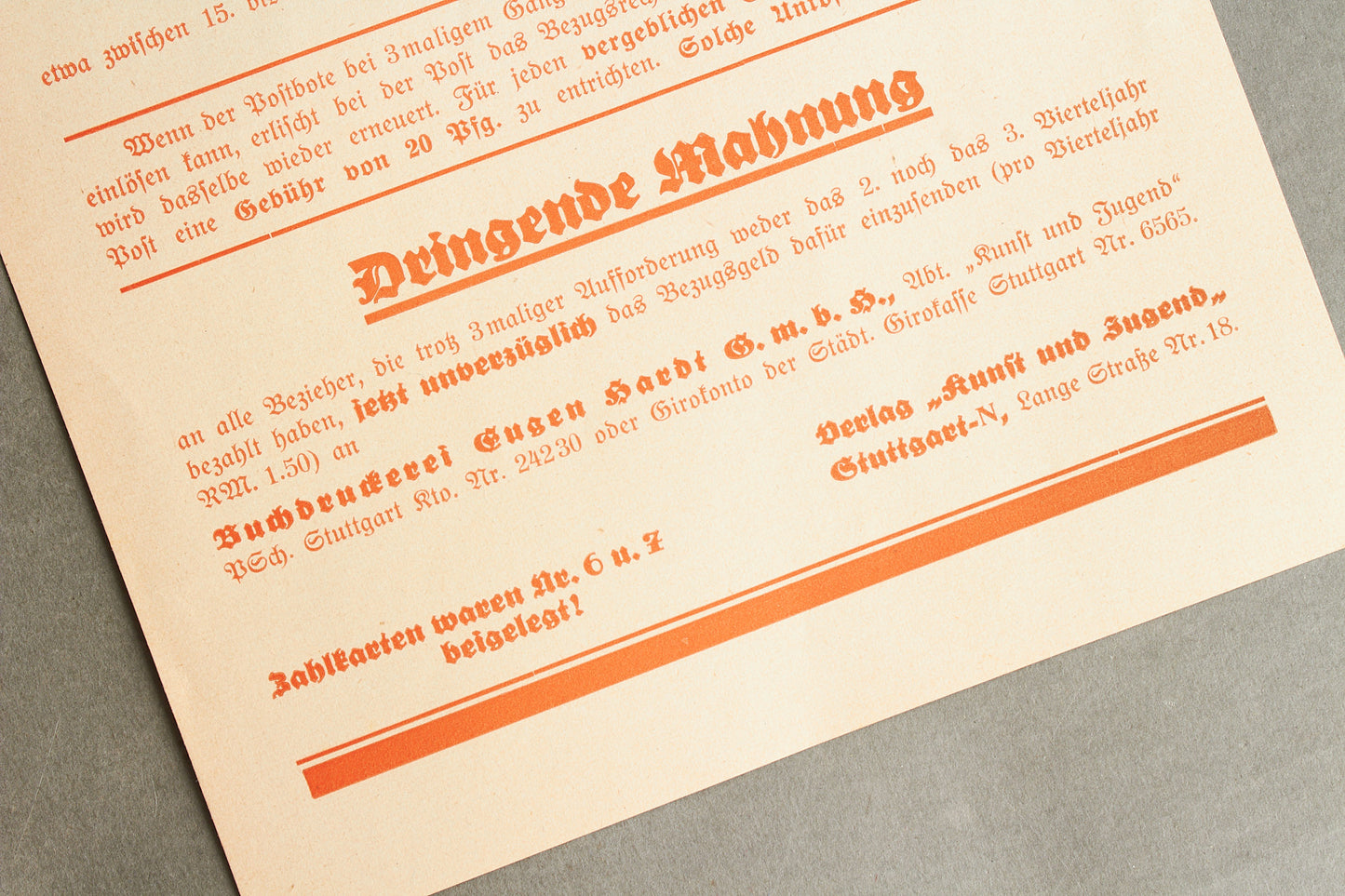 WW2 Tysk NSDAP / HJ Blad. Original.