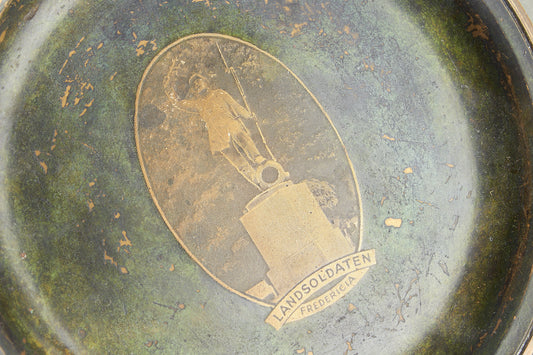 Dansk Militær tallerken/skål med Landsoldaten. Original.