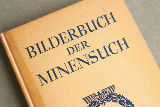 WW2 Tysk Kriegsmarine "Bilderbuch der Minensuch" Bog. Original.
