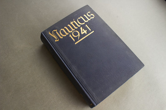 WW2 Tysk Kriegsmarine "Nauticus 1941". Gave fra Kpt.z.See Hugo v. Waldeyer-Hartz. Original.