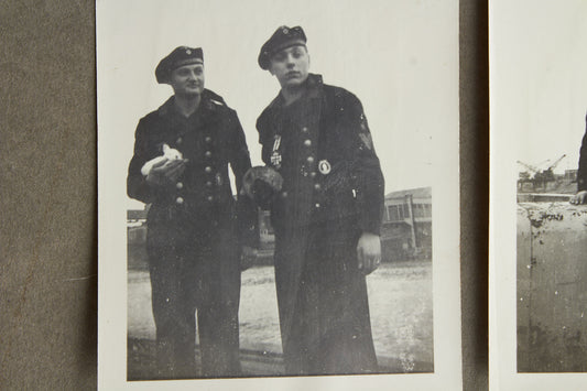 WW2 Tysk Kriegsmarine Fotos af Jernkors Modtager. Gode fotos! Original.