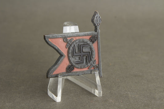 WW2 Tysk WHW Flag/Tinnie. "Führerbegleitbataillon". Original.