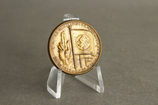 WW2 Tysk Tidlig NSDAP Tinnie fra 1934. Sjælden. Original.