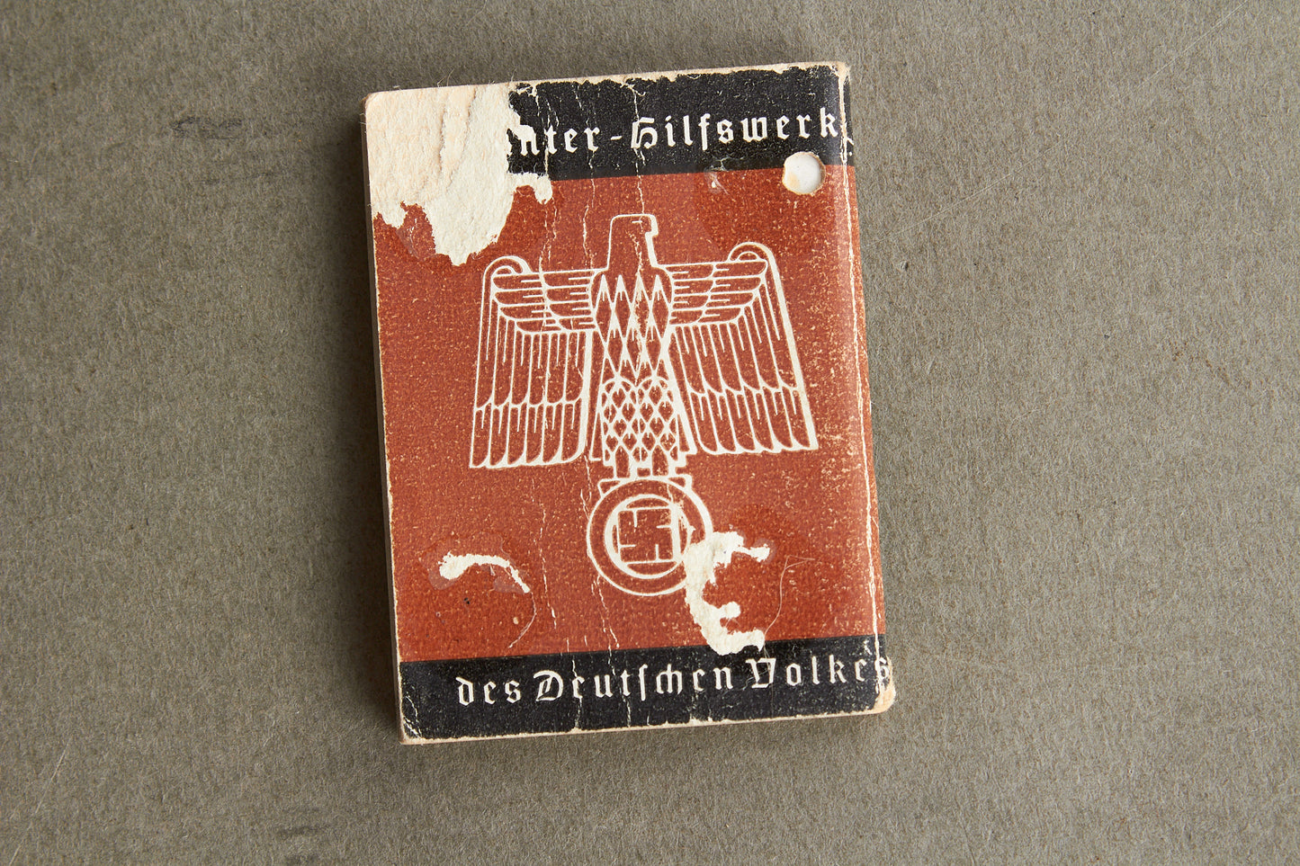 WW2 Tysk Tidlig WHW "Bog" fra 1937. Original.