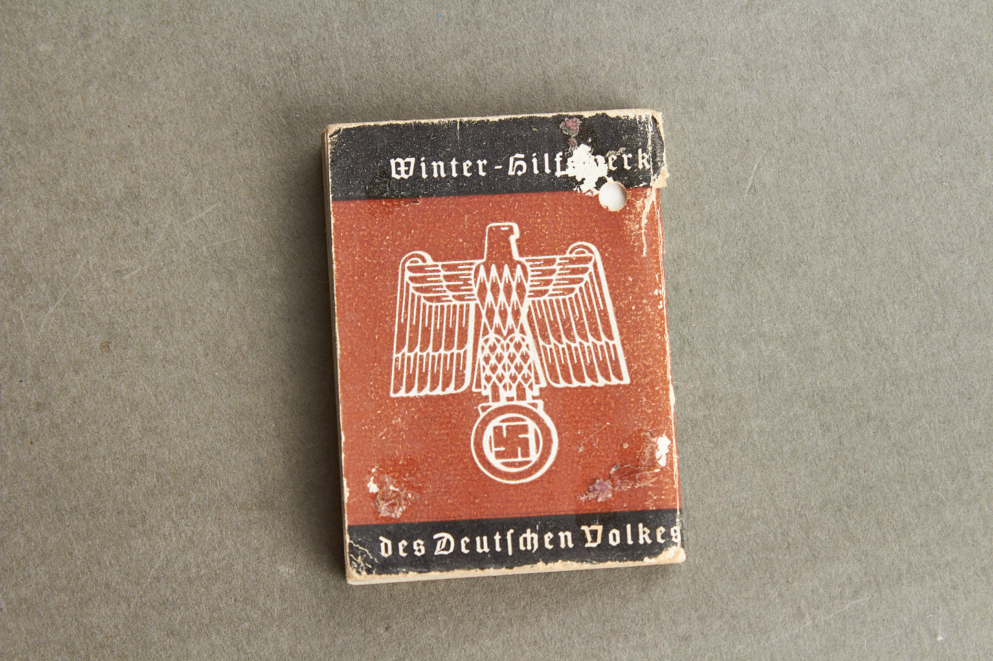 WW2 Tysk Tidlig WHW "Bog" fra 1938. Original.