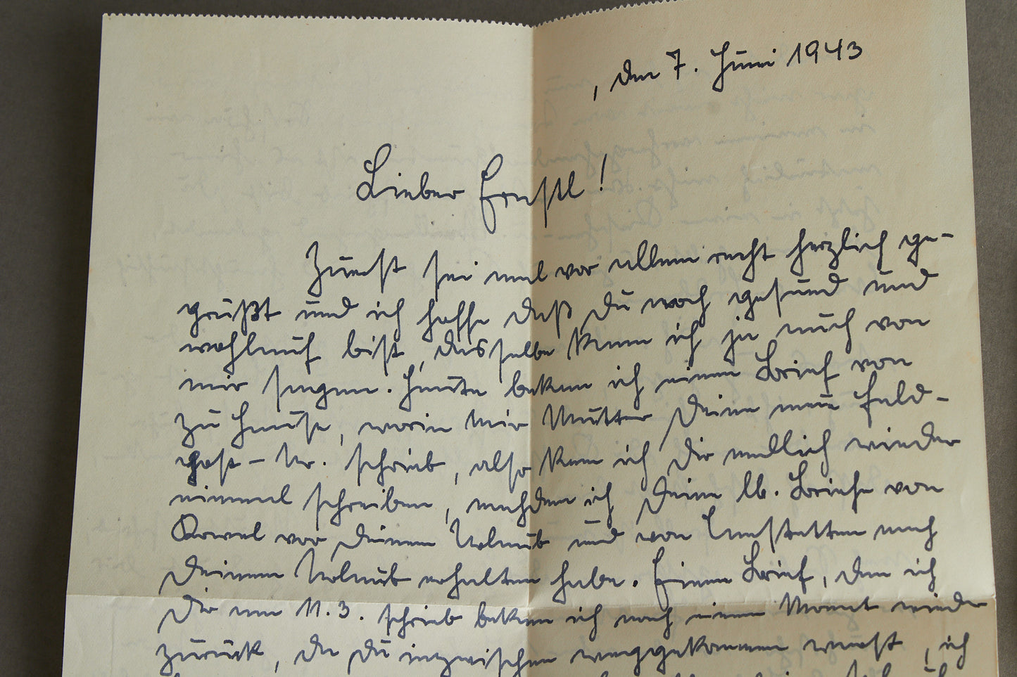 WW2 Tysk Kriegsmarine Feldpost kuvert med indhold. Godt stemplet. Original.