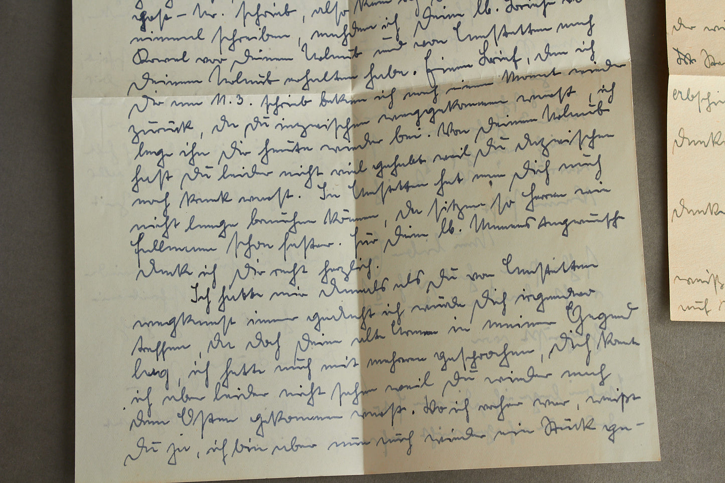 WW2 Tysk Kriegsmarine Feldpost kuvert med indhold. Godt stemplet. Original.