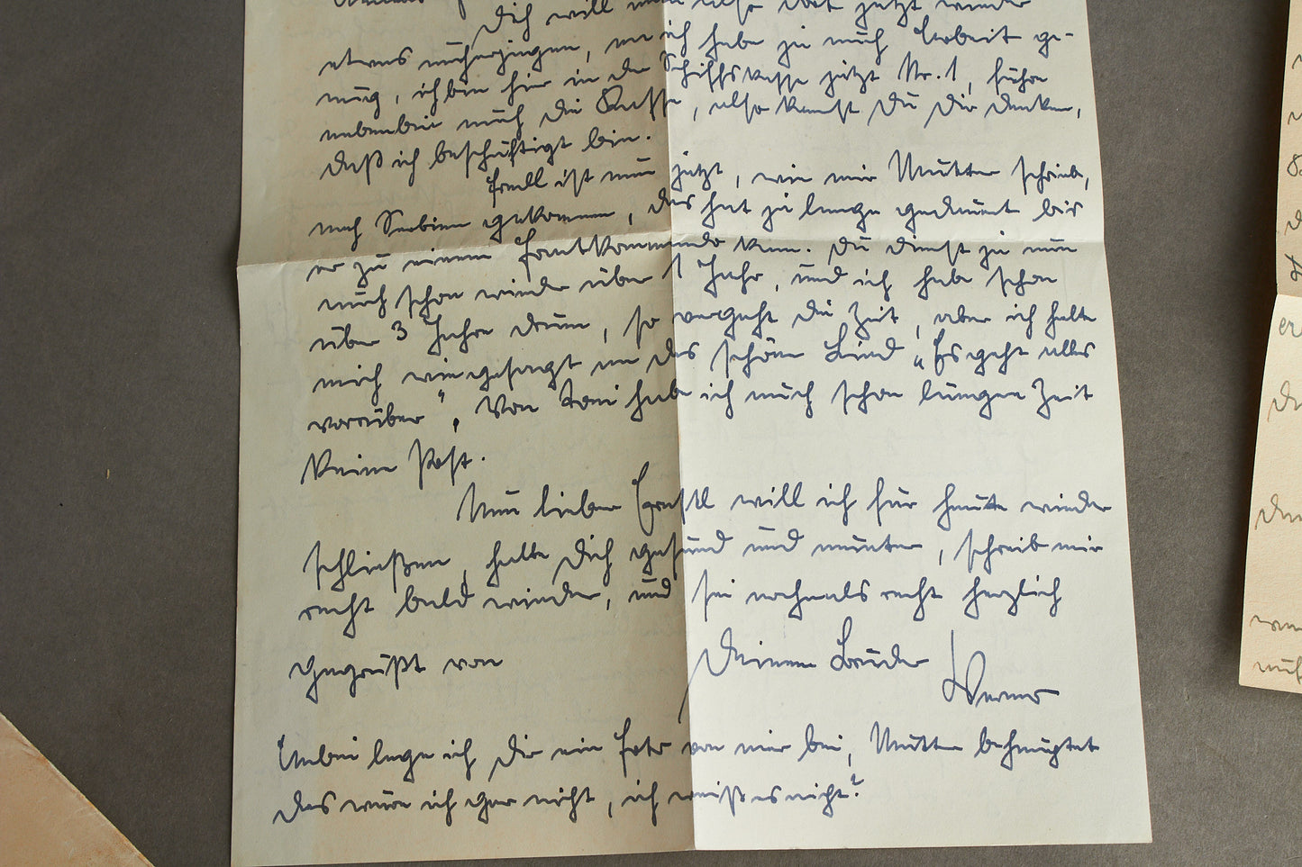 WW2 Tysk Kriegsmarine Feldpost kuvert med indhold. Godt stemplet. Original.