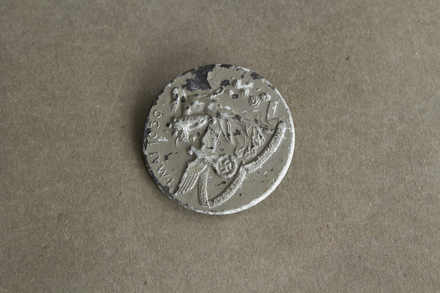 WW2 Tysk Tinnie / Dagsbadge. Original.