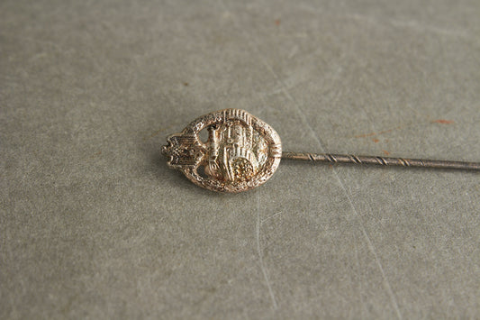 WW2 Tysk "Panzerkampfabzeichen" i Sølv MIniature. Original.