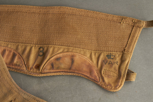 WW2 Engelske Gamacher fra 1944. Genbrugt i Danmark. Original.