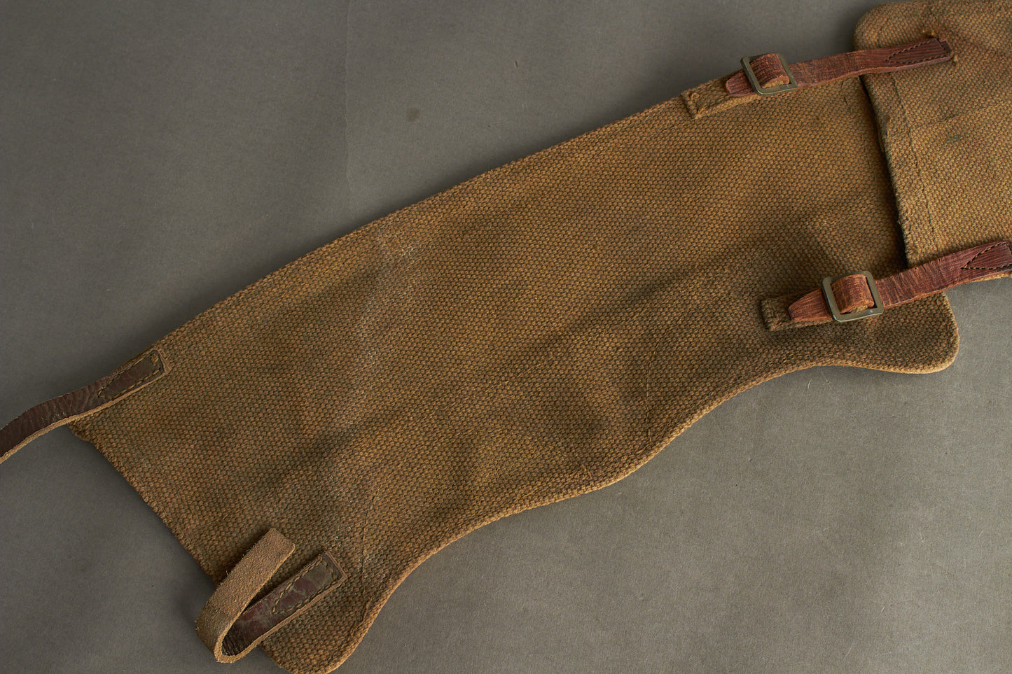 WW2 Engelske Gamacher fra 1944. Genbrugt i Danmark. Original.