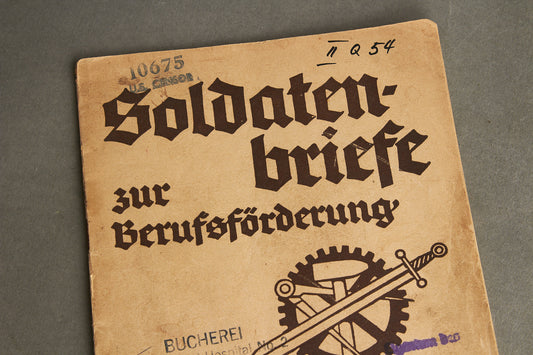 WW2 Tysk Wehrmacht Hæfte/Blad "Soldatenbriefe". Godt stemplet. Original.