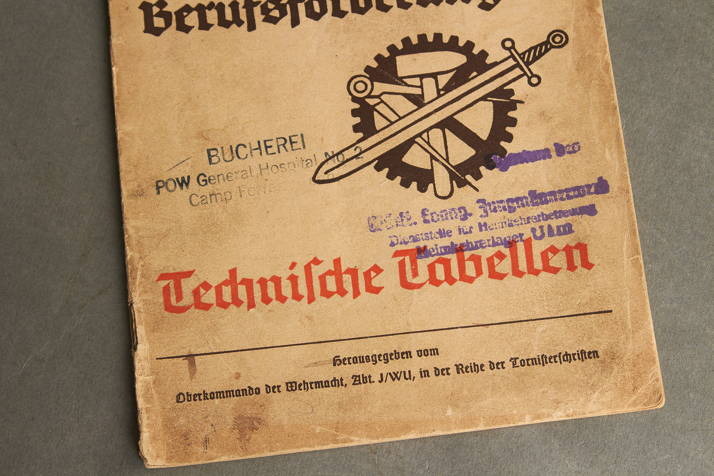 WW2 Tysk Wehrmacht Hæfte/Blad "Soldatenbriefe". Godt stemplet. Original.