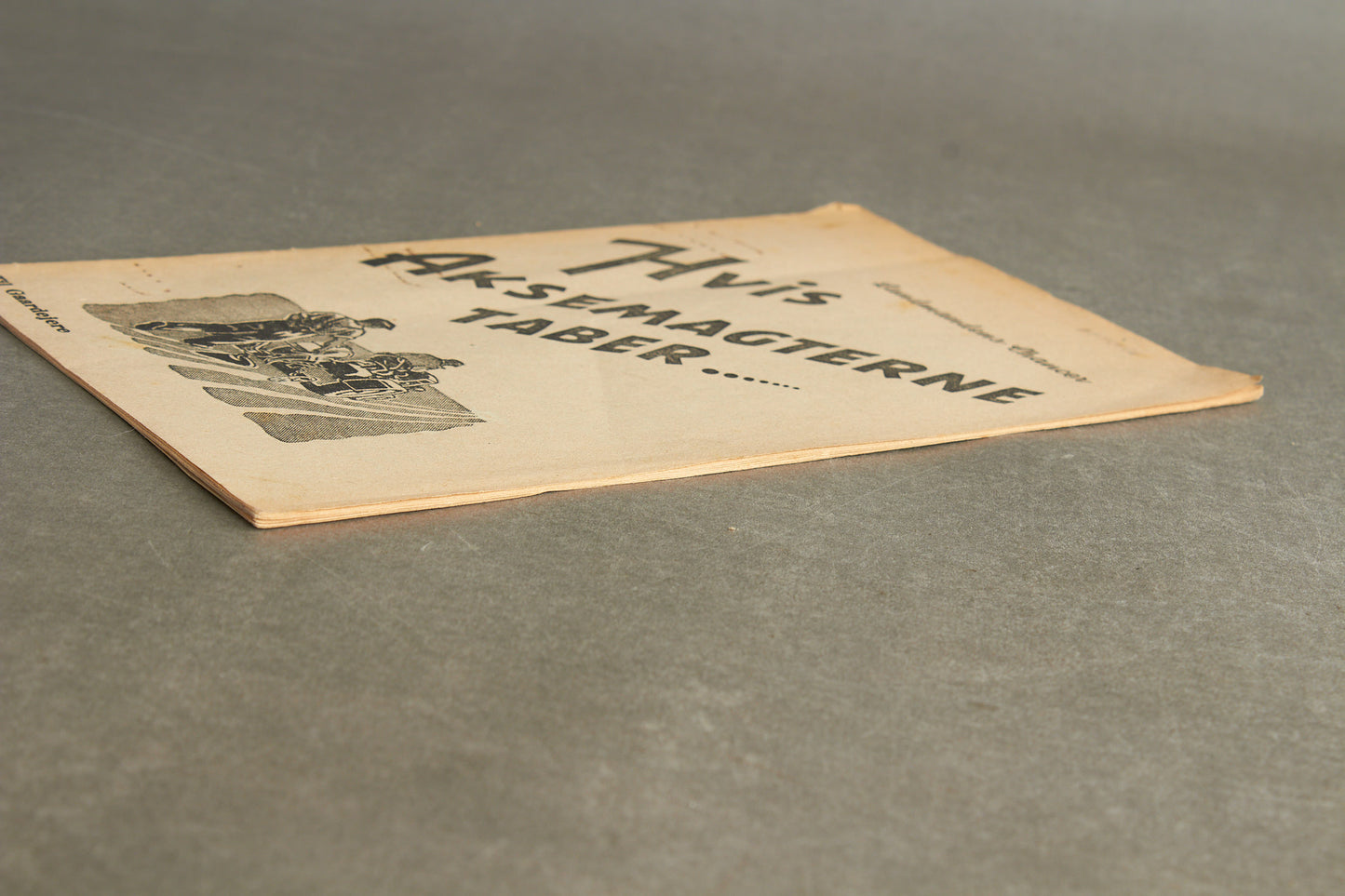 WW2 Dansk Nazistisk/DNSAP Hæfte "Landmandens Chancer Hvis Aksemagterne Taber". Sjælden. Original.